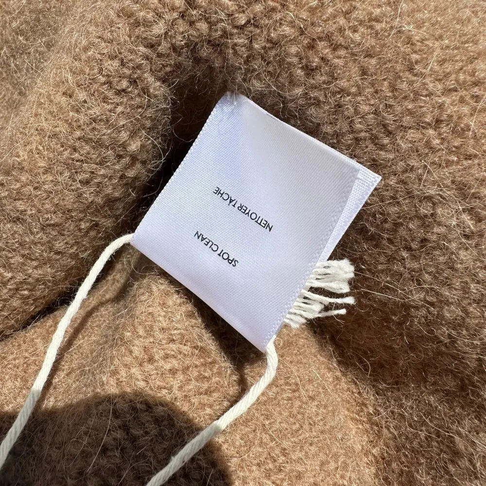 Lauren Manoogian Baby Bindle Bag Putty Cork Camel Highland Wool Alpaca Knit NWT - Picture 16 of 16